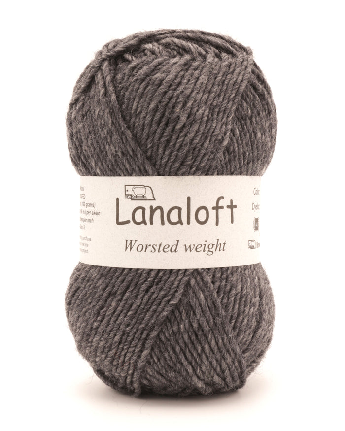 Brown Sheep Co - Lanaloft Worsted / Dark Ash LL36