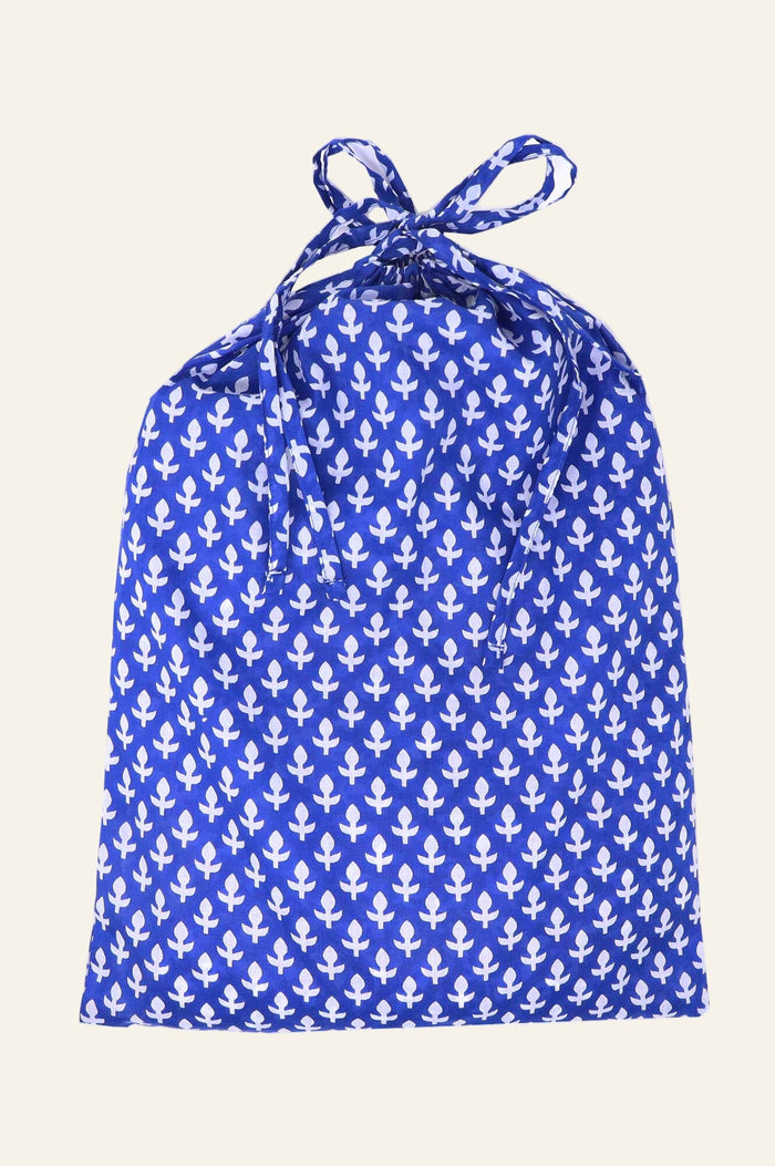 Pyjama Set | Leaf Blue/White - Aspiga