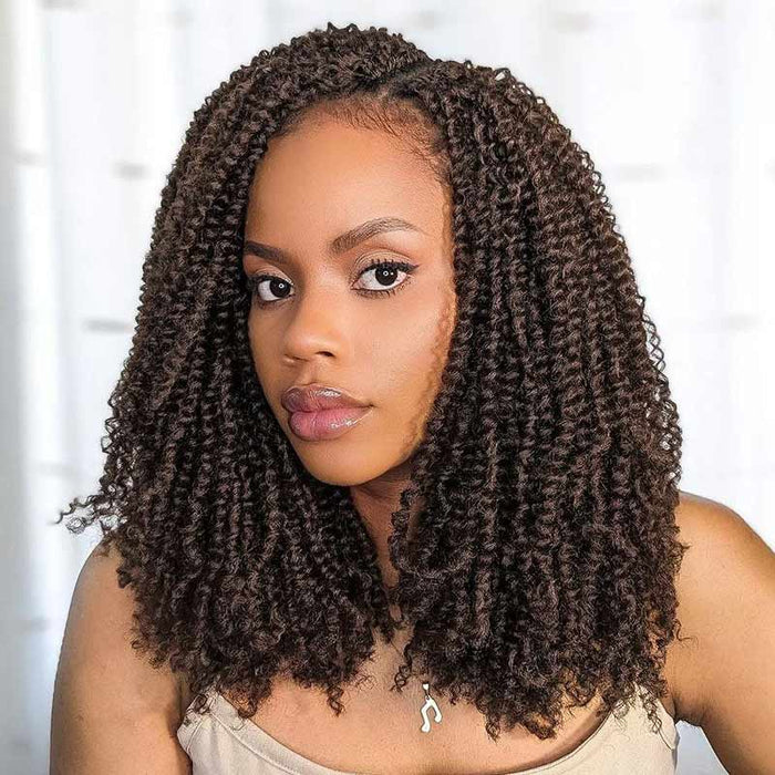 dark brown passion twist hair