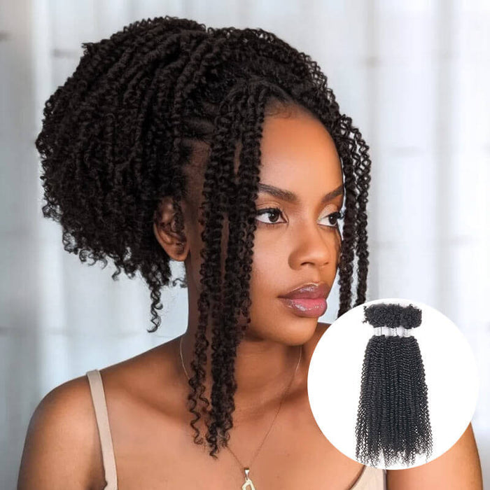 natural black kinky v bulk passion twist braiding hair