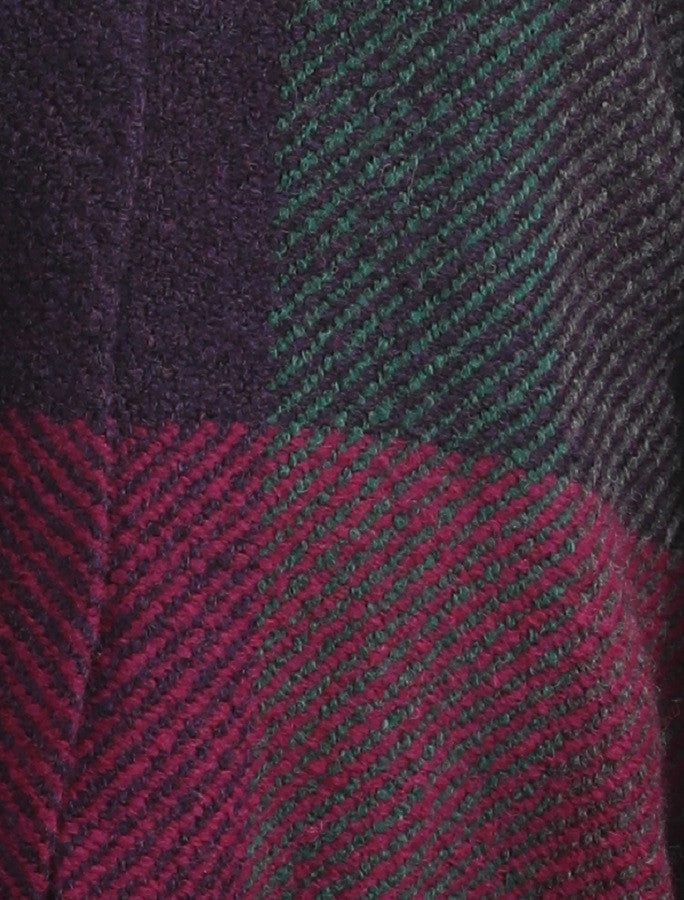 Rachel Button Up Cape - Multi-Mulberry #color_mulberry