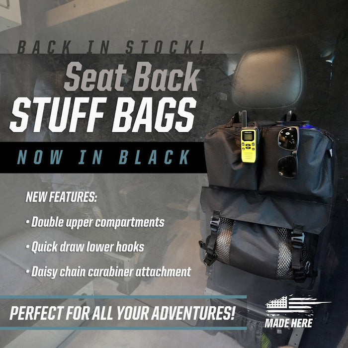 RB Components Front Seat Backpack Stuff Bag