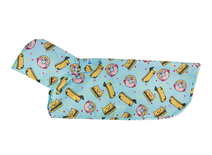 RC Pet Products Poncho de Lluvia para Perro Plegable, Caricatura, Cheat Day, PequeÃ±o