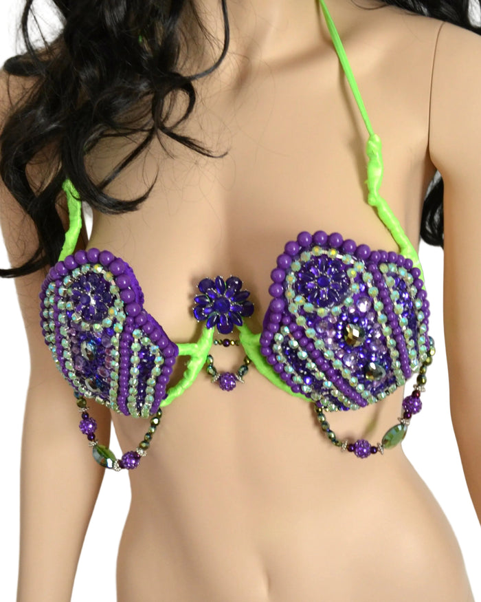 Ready to Ship 34B/32C - Princess Ariel Inspired Mermaid Samba Carnival Top