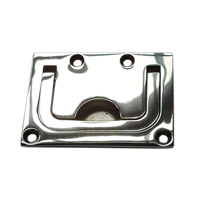 Stainless Steel Rectangular Flush Pull Handle 76 x 56 mm - Arthur Beale
