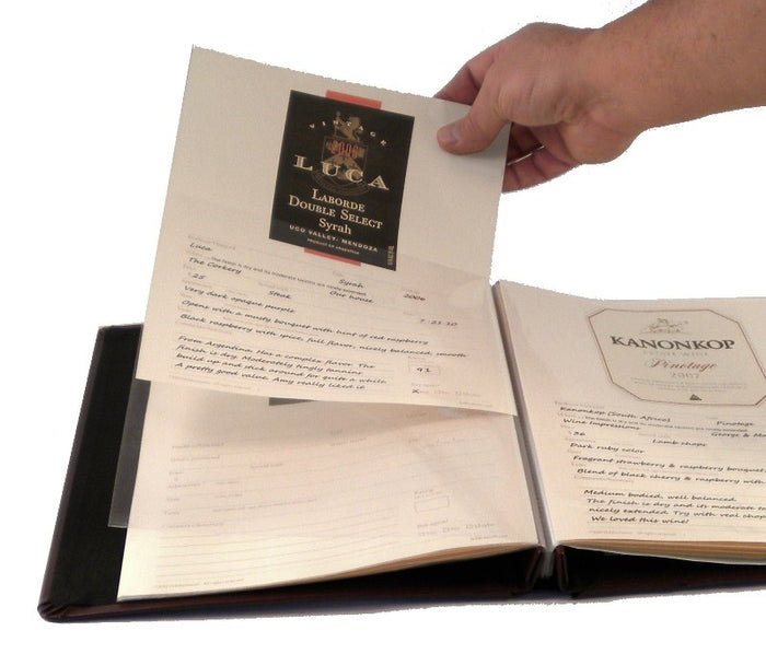 Refill Pages for Wine Label and Tasting Journal - Wine Journal Refills - Hobby Master - hobbymasterstore