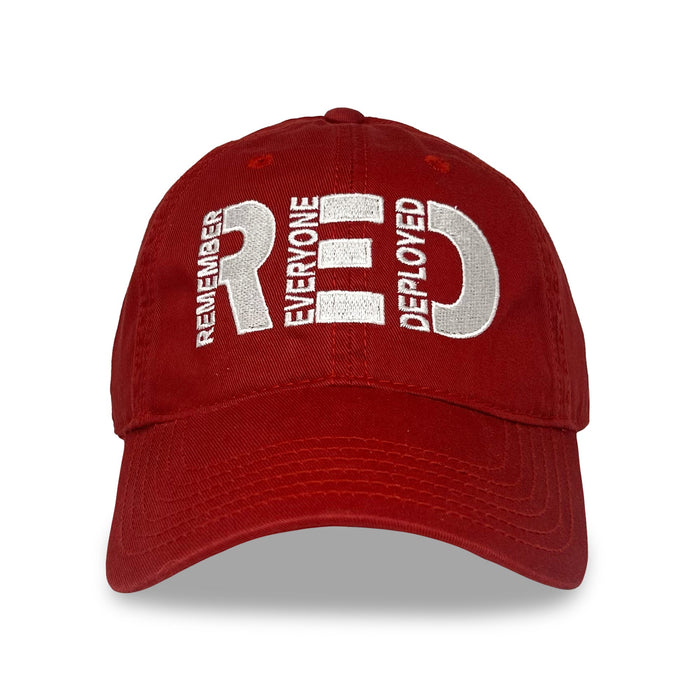 Remember Everyone Deployed Relaxed Twill Hat (Red)