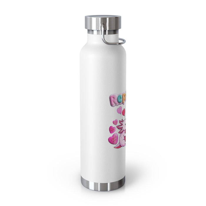 Repticon 22oz Vacuum Insulated Bottle w/ Valentine Axolotls