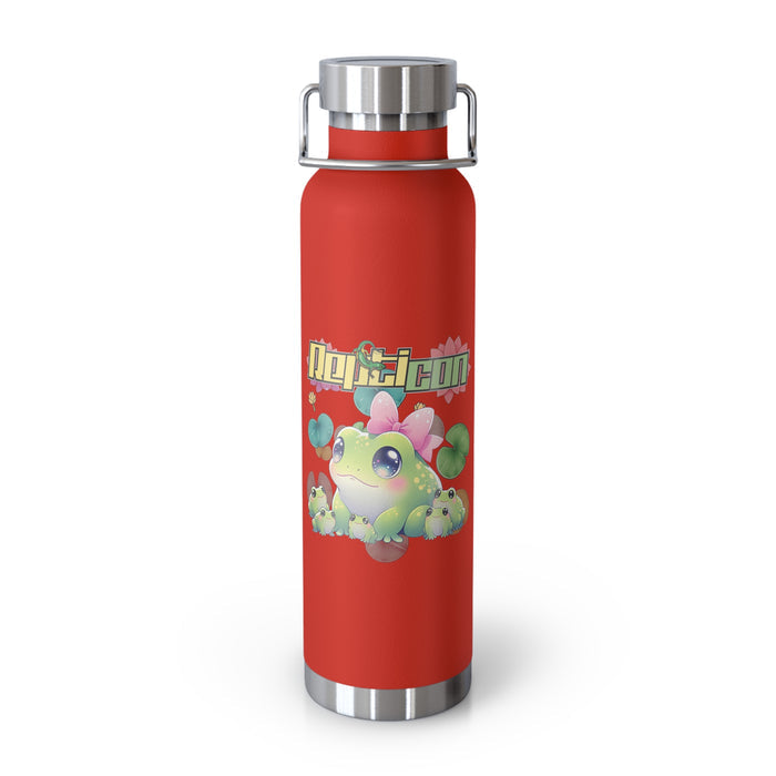 Repticon Copper Vacuum Insulated Bottle, 22oz w/ Frogs