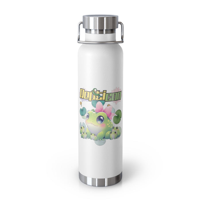 Repticon Copper Vacuum Insulated Bottle, 22oz w/ Frogs