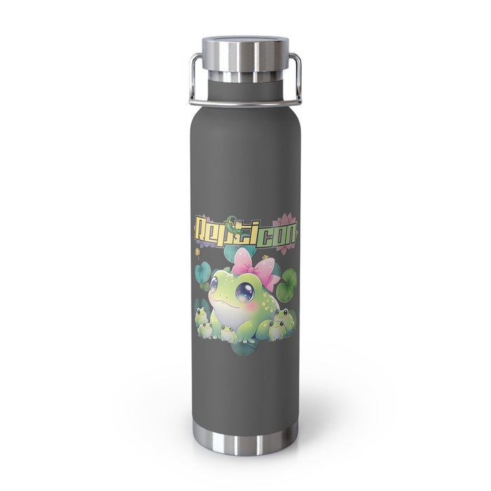 Repticon Copper Vacuum Insulated Bottle, 22oz w/ Frogs