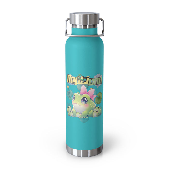 Repticon Copper Vacuum Insulated Bottle, 22oz w/ Frogs