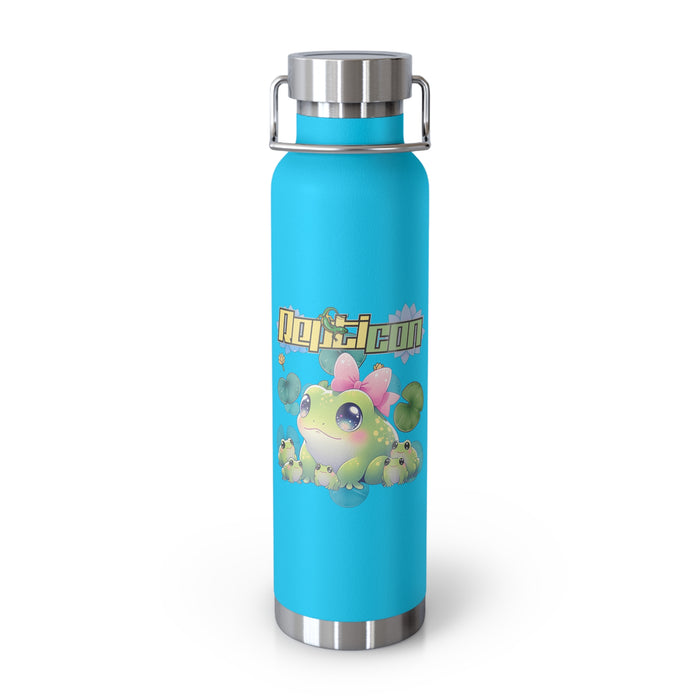 Repticon Copper Vacuum Insulated Bottle, 22oz w/ Frogs