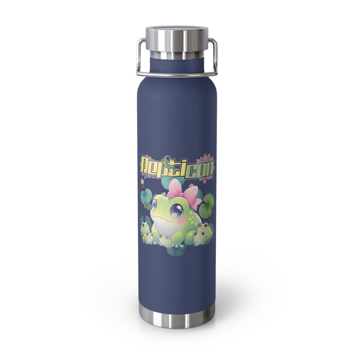 Repticon Copper Vacuum Insulated Bottle, 22oz w/ Frogs