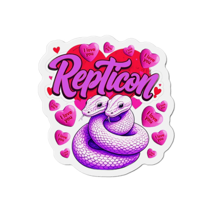 Repticon Die-Cut Magnets w/ Valentine Snakes