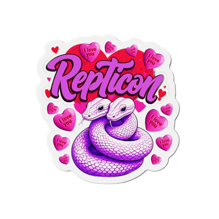 Repticon Die-Cut Magnets w/ Valentine Snakes