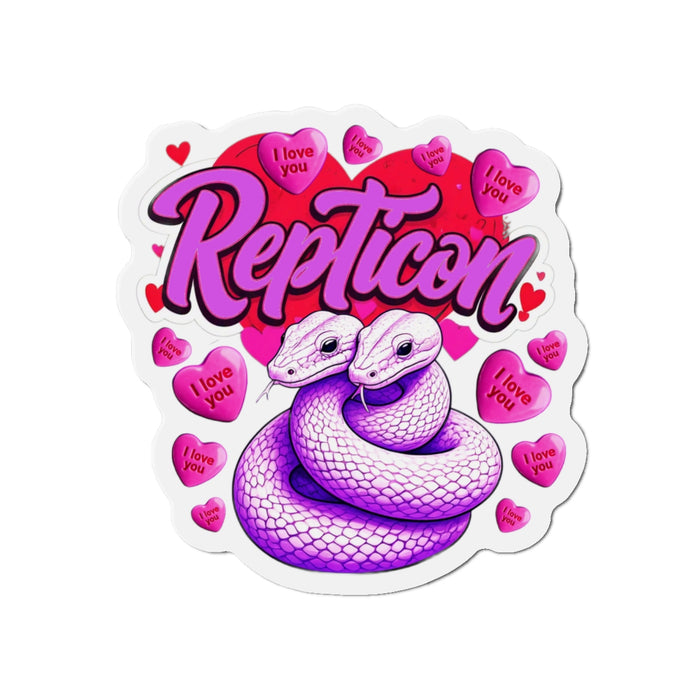 Repticon Die-Cut Magnets w/ Valentine Snakes