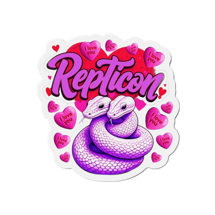 Repticon Die-Cut Magnets w/ Valentine Snakes