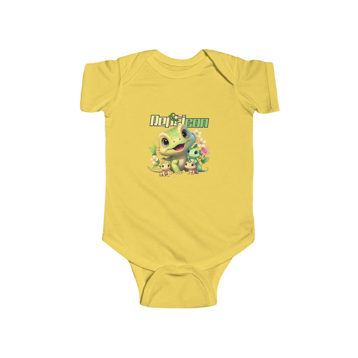 Repticon Infant Fine Jersey Bodysuit w/ Lizards