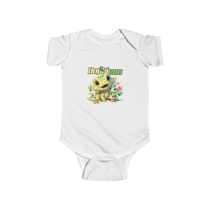 Repticon Infant Fine Jersey Bodysuit w/ Lizards