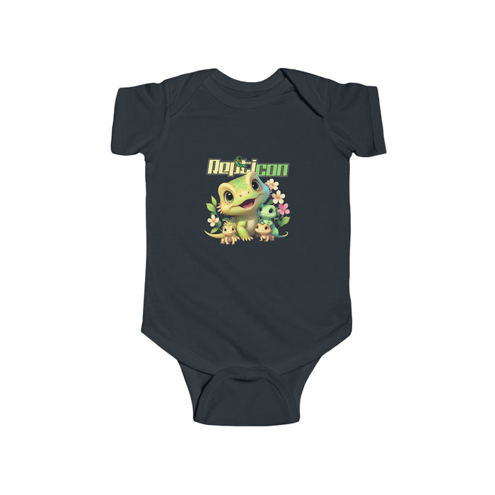 Repticon Infant Fine Jersey Bodysuit w/ Lizards