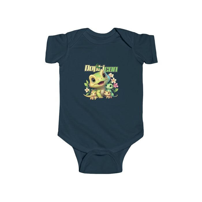 Repticon Infant Fine Jersey Bodysuit w/ Lizards