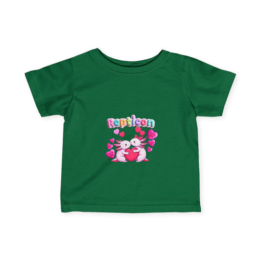 Repticon Infant Fine Jersey Tee w/ Valentine Axolotls