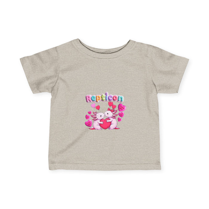 Repticon Infant Fine Jersey Tee w/ Valentine Axolotls
