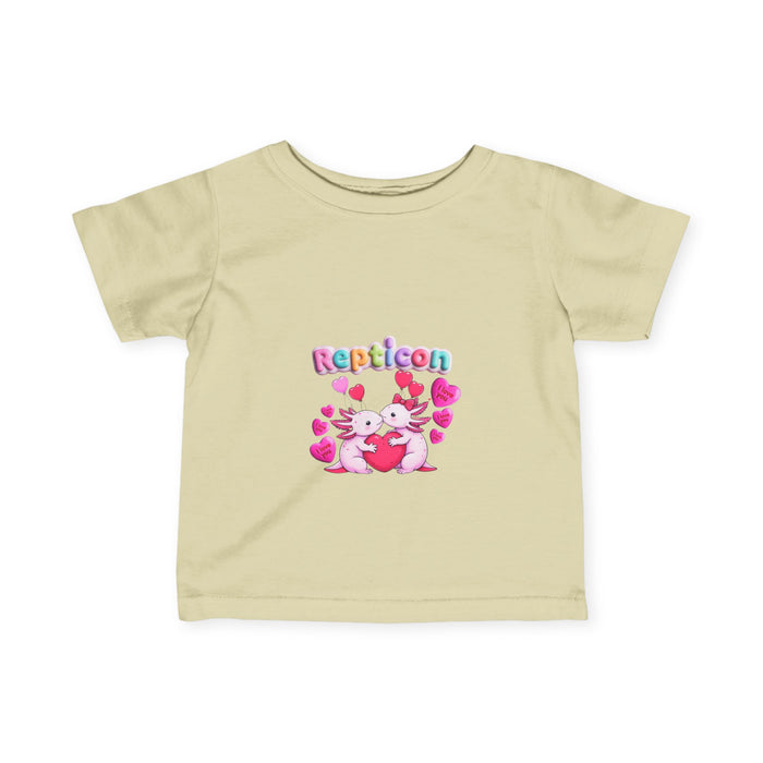 Repticon Infant Fine Jersey Tee w/ Valentine Axolotls