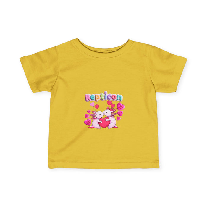 Repticon Infant Fine Jersey Tee w/ Valentine Axolotls