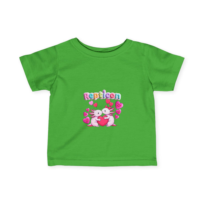 Repticon Infant Fine Jersey Tee w/ Valentine Axolotls