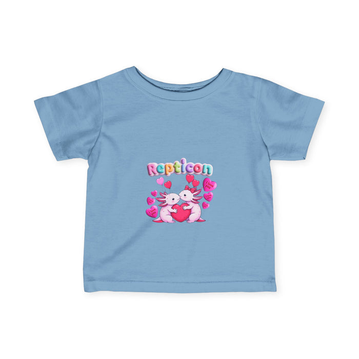 Repticon Infant Fine Jersey Tee w/ Valentine Axolotls