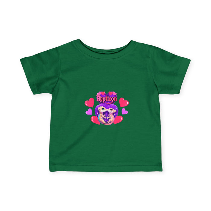 Repticon Infant Fine Jersey Tee w/ Valentine Crested Geckos