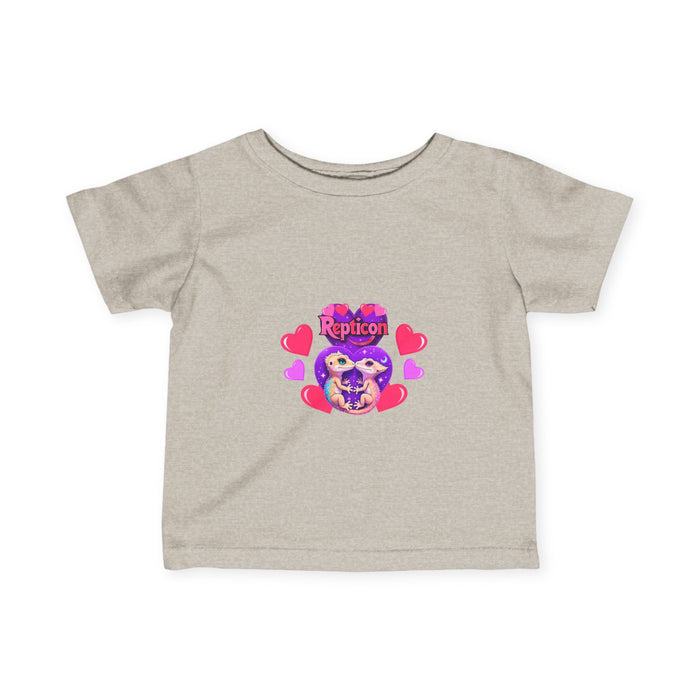 Repticon Infant Fine Jersey Tee w/ Valentine Crested Geckos