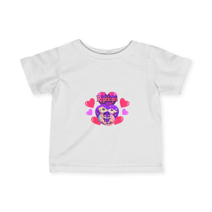 Repticon Infant Fine Jersey Tee w/ Valentine Crested Geckos