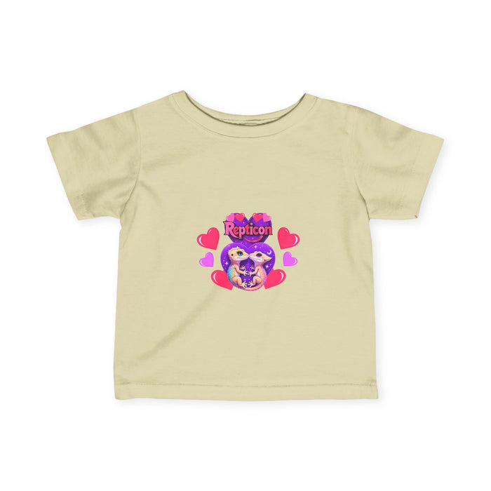 Repticon Infant Fine Jersey Tee w/ Valentine Crested Geckos