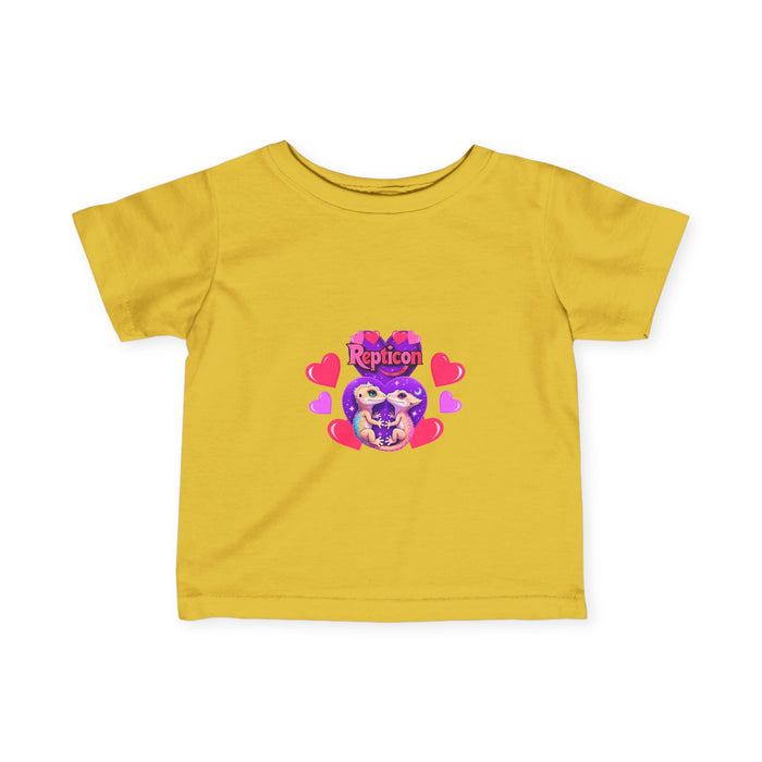 Repticon Infant Fine Jersey Tee w/ Valentine Crested Geckos