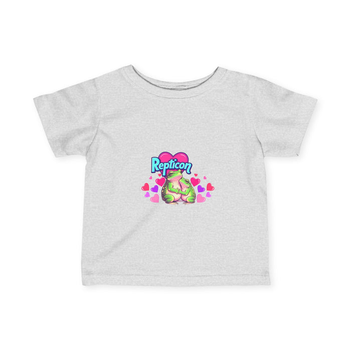 Repticon Infant Fine Jersey Tee w/ Valentine Frogs