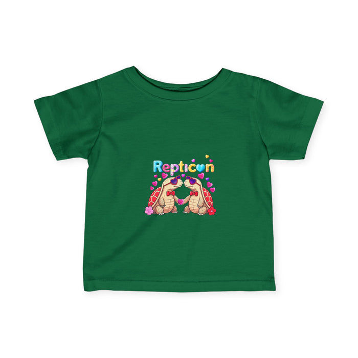 Repticon Infant Fine Jersey Tee w/ Valentine Tortoises