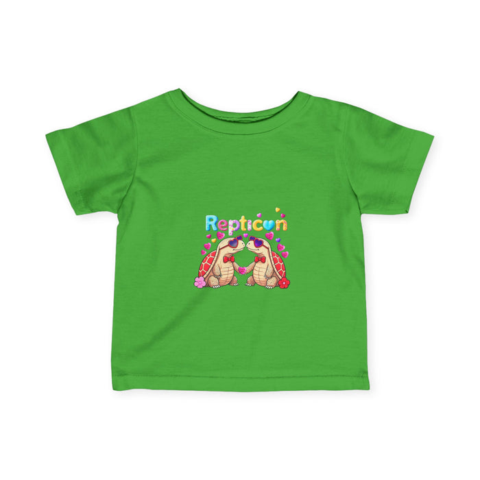 Repticon Infant Fine Jersey Tee w/ Valentine Tortoises