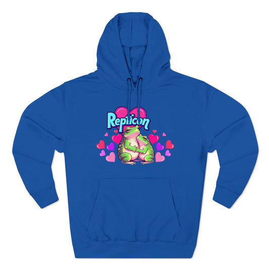 Repticon Three-Panel Fleece Hoodie w/ Valentine Frogs