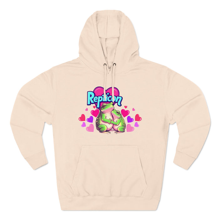 Repticon Three-Panel Fleece Hoodie w/ Valentine Frogs