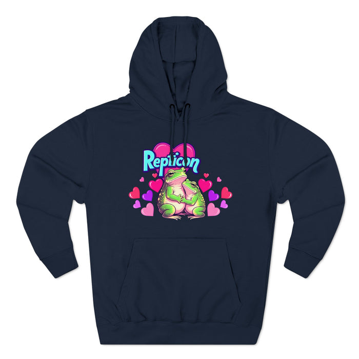 Repticon Three-Panel Fleece Hoodie w/ Valentine Frogs