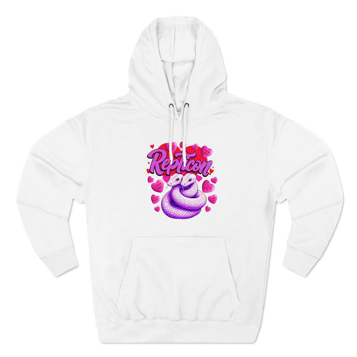 Repticon Three-Panel Fleece Hoodie w/ Valentine Snakes