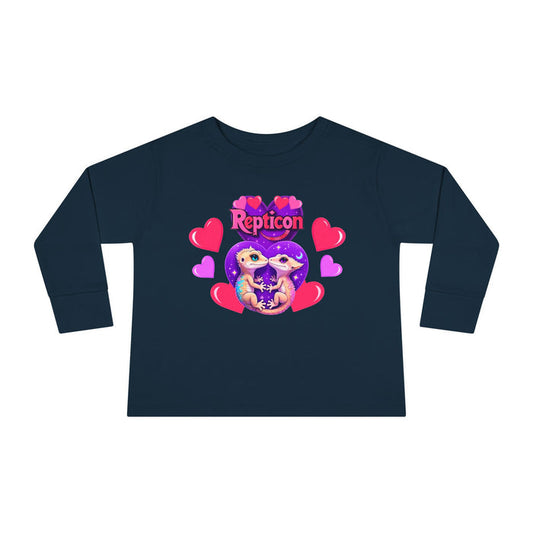 Repticon Toddler Long Sleeve Tee w/ Valentine Crested Geckos