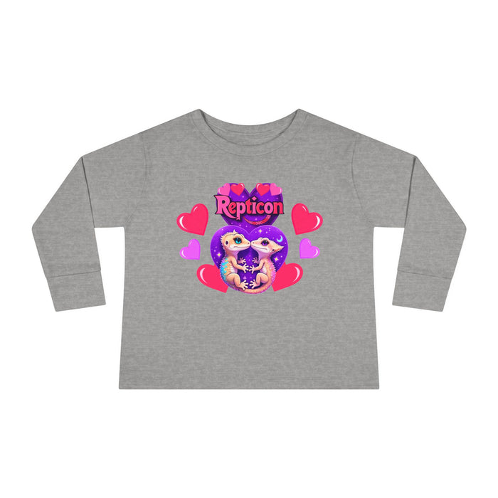 Repticon Toddler Long Sleeve Tee w/ Valentine Crested Geckos