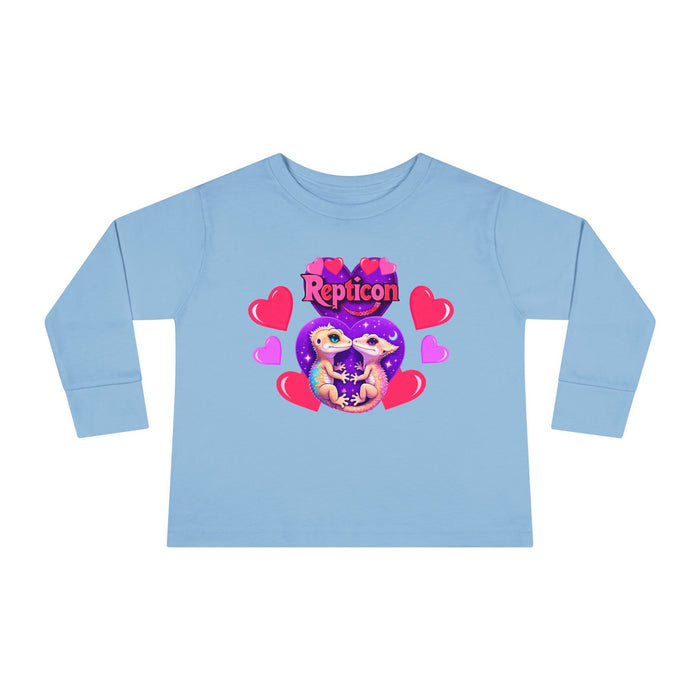 Repticon Toddler Long Sleeve Tee w/ Valentine Crested Geckos