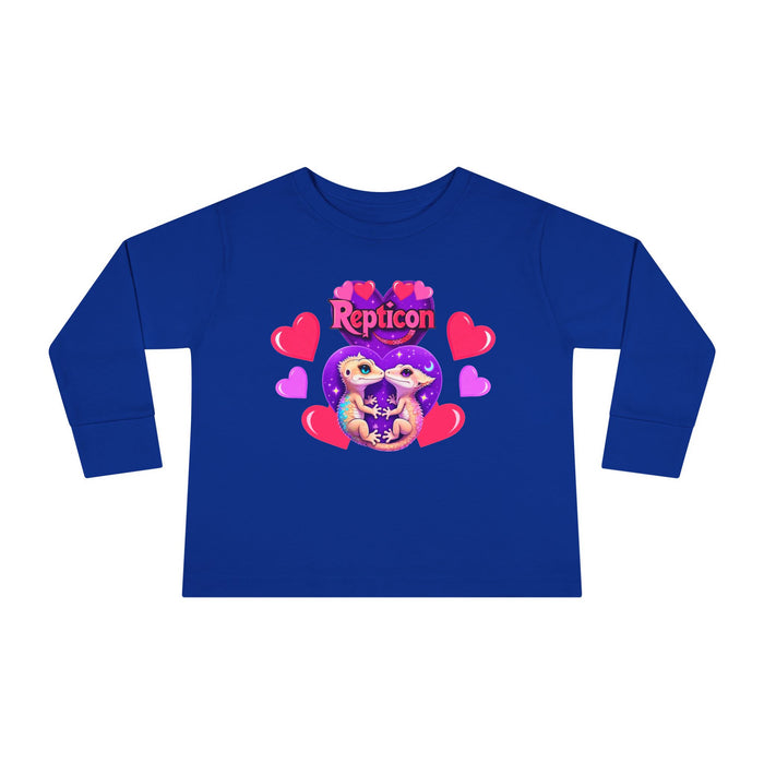 Repticon Toddler Long Sleeve Tee w/ Valentine Crested Geckos