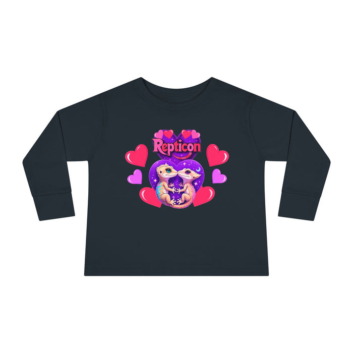 Repticon Toddler Long Sleeve Tee w/ Valentine Crested Geckos