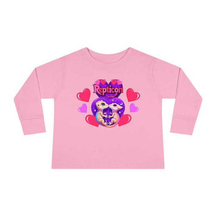 Repticon Toddler Long Sleeve Tee w/ Valentine Crested Geckos